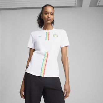 Puma Maglia gara Home Senegal 2025 da donna, Abbigliamento, Bianco, XS