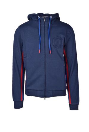 Dirk Bikkembergs Blue Cotton Crewneck Sweatshirt