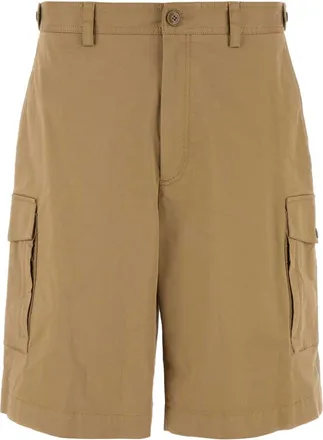 Moncler Cappuccino Stretch Cotton Bermuda Shorts