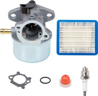 Elle Kit De Carburador 799868 Con Bombilla De Cebado Y Filtro De Aire Para Motores De Cortac&eacute;sped Briggs & Stratton De 4-7 Hp 499059 498170 497586 497314