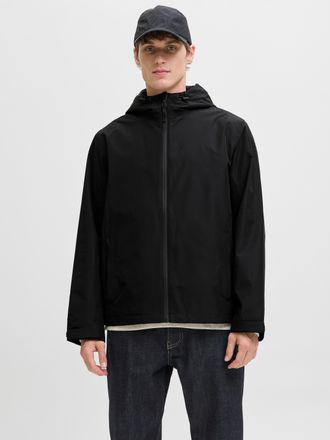 Jack & Jones Outdoorjacke JACK & JONES JJEFLYNN FUNCTIONAL JACKET NOOS, Herren, Gr. XXL, schwarz, Web, Obermaterial: 100% Polyester, unifarben, regular fit h&uuml;ftlan