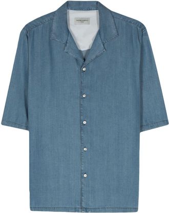 Officine G&eacute;n&eacute;rale chambray lyocell shirt - men - Cotton/Lyocell - L - Blue