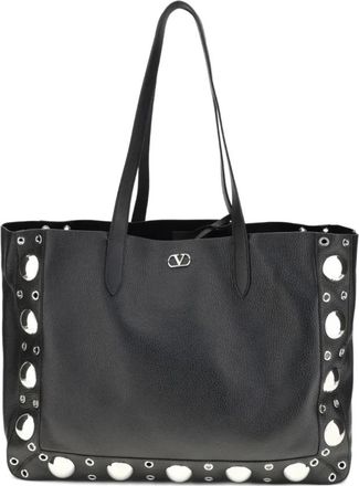 Valentino Garavani Nellc&ocirc;te Large Tote - Heren - Shoppers - Zwart - ONE Size - Leer - Tassen