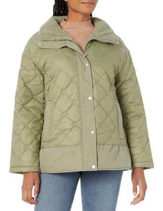 UGG Womens Kaylynn Quilted Jacket Coat, Mountain, L