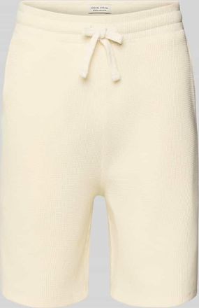 Casual Friday Casual Friday Shorts mit Strukturmuster Modell ULFO in Offwhite, Gr&ouml;&szlig;e XXL