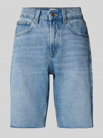 Gina Tricot Jeansshorts mit Eingrifftaschen in Jeansblau, Gr&ouml;&szlig;e 34