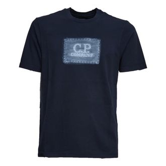 C.P. Company T-Shirts, male, Blue, Size: XL T-Shirts