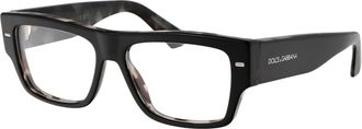 Dolce & Gabbana Mens Sunglasses Black On Grey Havana Acetate Glasses & Frames