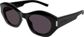 Saint Laurent Elegante zonnebril met UV-bescherming - Dames - Zonnebrillen - Zwart - 52 MM - Accessoires