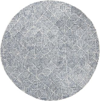 Safavieh Alfombra Lana Blu/Avorio 122 X 122 cm
