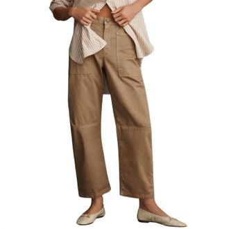 Velvet Brylie Sanded Twill Utility Pant In Khaki