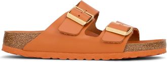 Birkenstock Twee Band Sandalen - Dames - Sandalen - Oranje - 37 EU - Leer - Schoenen