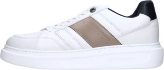 Harmont & Blaine Leren Sneakers - Heren - Sneakers - Wit - 40 1/2 EU - Leer - Schoenen