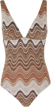 MC2 Saint Barth Classic Band Triangle One Piece - Dames - Badpakken - Veelkleurig - L - Badmode