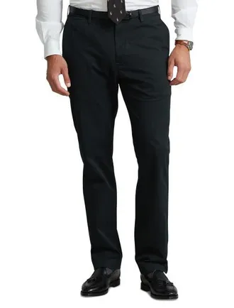 Polo Ralph Lauren Big & Tall Stretch Chino Pants in Black at Nordstrom, Size 5032