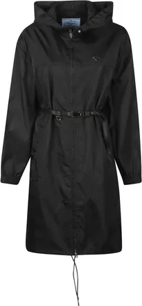 Prada Mujer, Abrigos, Negro, Talla: S