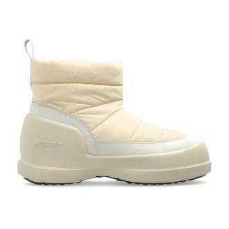 Moon Boot Schoenen, Dames, Beige, 40 EU, Mezzaluna Puffy sneeuwlaarzen
