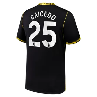 Nike Mois&eacute;s Caicedo Chelsea 2026/27 Stadium Away Nike Mens Dri-FIT Soccer Jersey in Black | NN204415157-CFC