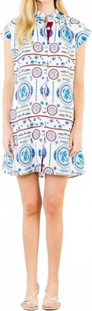 THML Clothing Sleeveless Sea Animal Dress In White