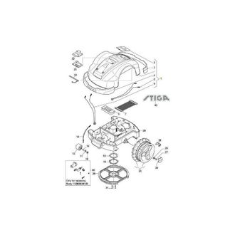STIGA Sports Gruppo Calotta Autoclip 328s Originale Stiga - 112600207/0