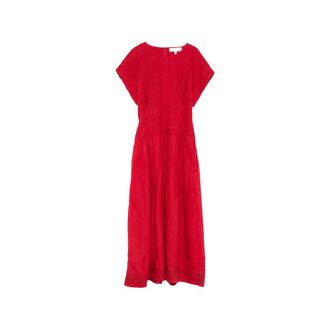 Sea NY Midi Dresses, female, Red, Size: 2XS Pleated Midi Dress