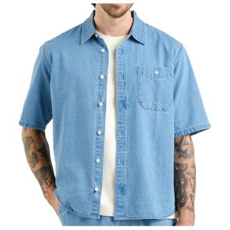 Dedicated Shirt Skalhamn Denim Hemd f&uuml;r Herren | blau