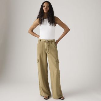 Levi's Baggy Dad Cargo Pants - Womens - 23X32 - Brown