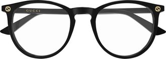 Gucci Gg 0027O Optisch Montuur - unisex - Brillen - Zwart - 52 MM - Accessoires