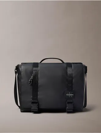 Calvin Klein Mens Utility Sport Messenger Bag - Black