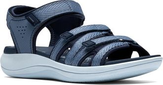 Clarks Mira Madi Womens Shoes Navy Textile : 8.5 B - Medium