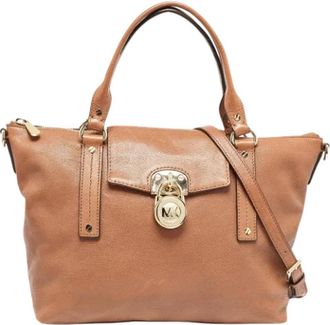 Michael Kors Tweedehands leren handtassen - Dames - Vintage Schoudertas - Bruin - ONE Size - Vintage