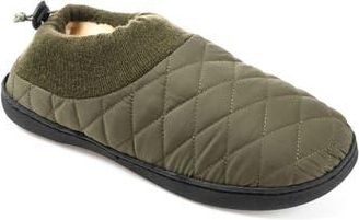 Vance Co. Fargo Quilted Faux Fur Lined Slipper in Green at Nordstrom Rack, Size X-Large