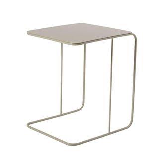 Calicosy Mesita auxiliar con tablero de metal H46 cm - Topo