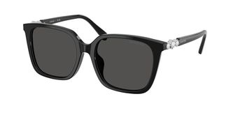 Swarovski SK6053D Asian Fit 103887 Womens Sunglasses Black Size 55