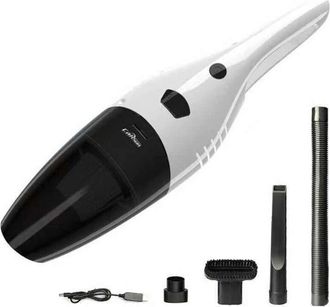 Trade Shop Trade Shop - Aspirapolvere Aspira Polvere Per Auto Senza Fili A 12v + Accessori Kit Pulizia