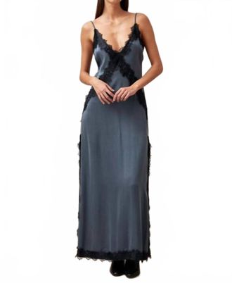 Alohas Afternoon Maxi Dress In Blue Gray