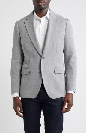 Bonobos Jetsetter Trim Fit Stretch Wool Sport Coat in Light Grey With Flaps at Nordstrom, Size 42 Regular