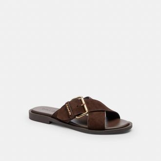 Coach Crisscross Buckle Sandal