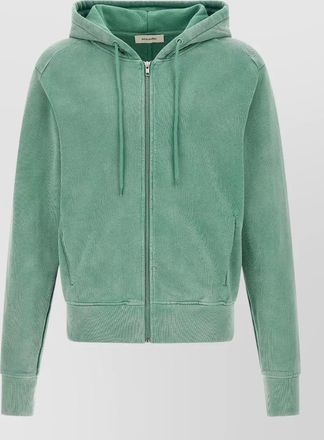 Entire studios cotton slim-fit zip hooded jacket