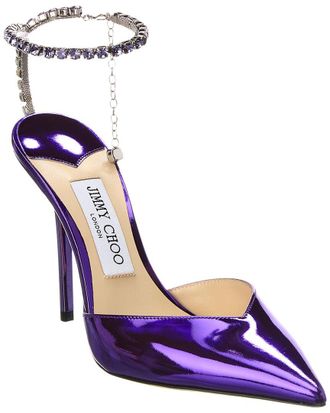 Jimmy Choo London Saeda 100 Leather Pump