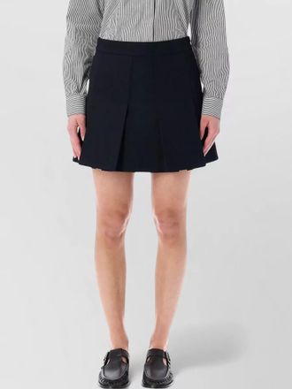 A.P.C. pleated mini skirt
