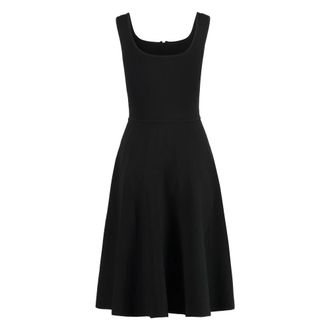 Pinko Midi Dresses, female, Black, L, Tumbler Viscose Dress
