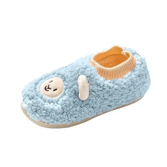 Generic Men Women Slippers Soft Comfortable Soft Padded Plush Plush Slippers Soft Comfortable Soft Slippers, azure, 8 UK