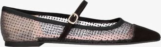 Pretty Ballerinas Womens Ella Ballet Flats In Angelis Negro