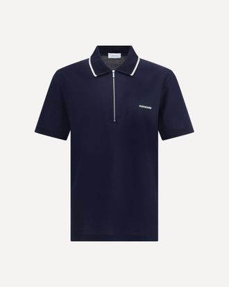 Ferragamo Cotton zip Polo Male XL