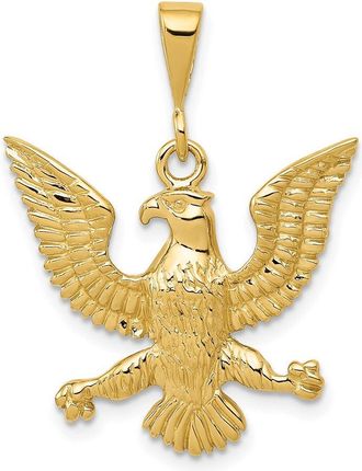 Diamond2Deal 14k Yellow Gold Eagle Charm