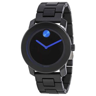 Movado Bold 42 mm Black Dial TR90 Polyurethane Mens Watch 3600099