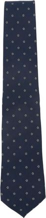Bigi Cravatte Milano floral-pattern silk tie - Blue