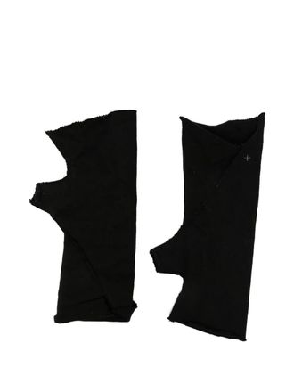 Ma+ lined fingerless gloves - Black