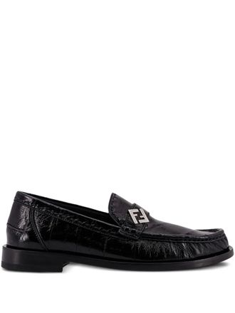 Fendi Missina leather loafers - men - Calf Leather/Calf Leather/Calf Leather - 10 - Black